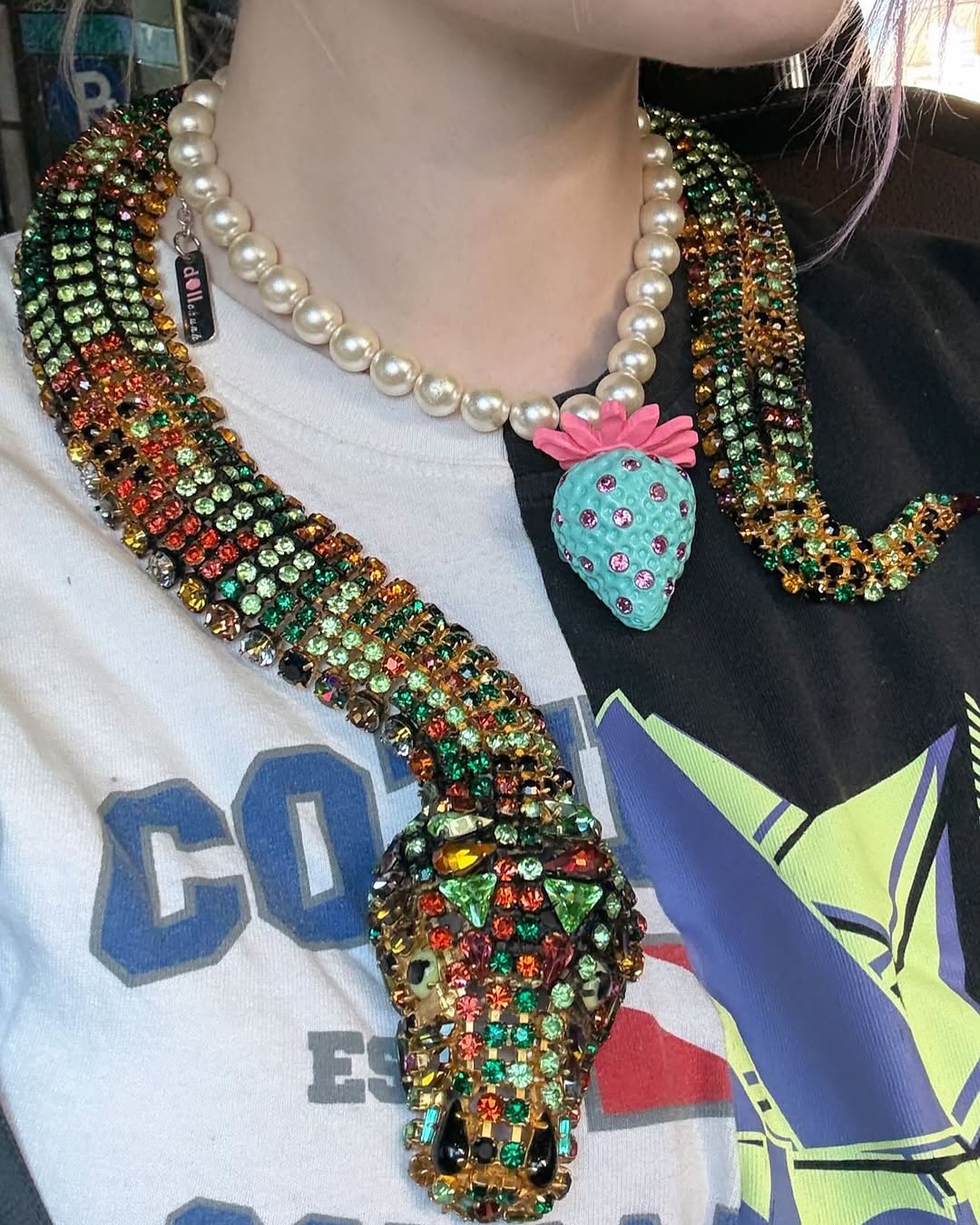 Iris Apfel's Hanna Bernhard Paris Monumental Snake Necklace