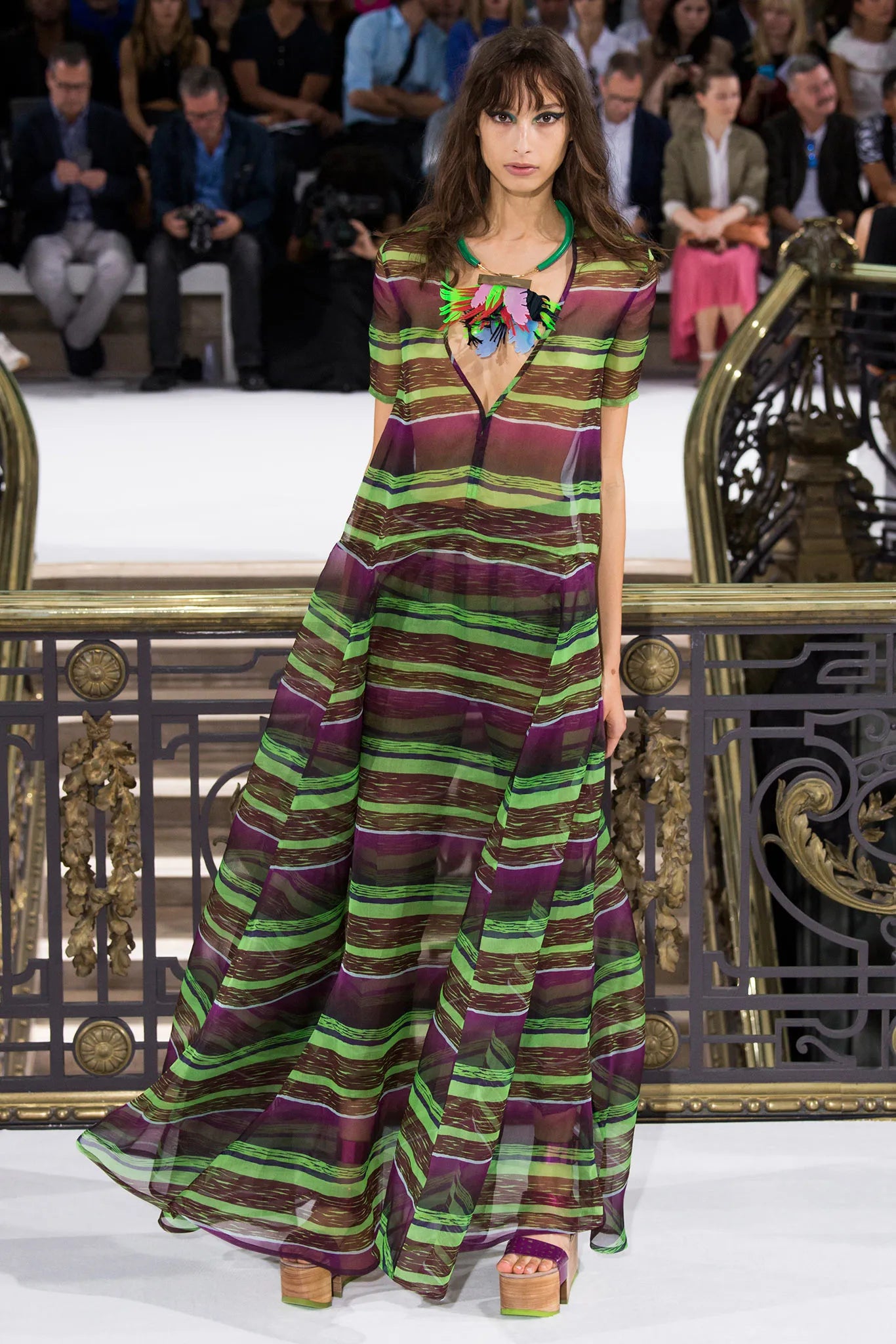 RARE Monumental John Galliano Spring 2015 Runway Leaf Necklace