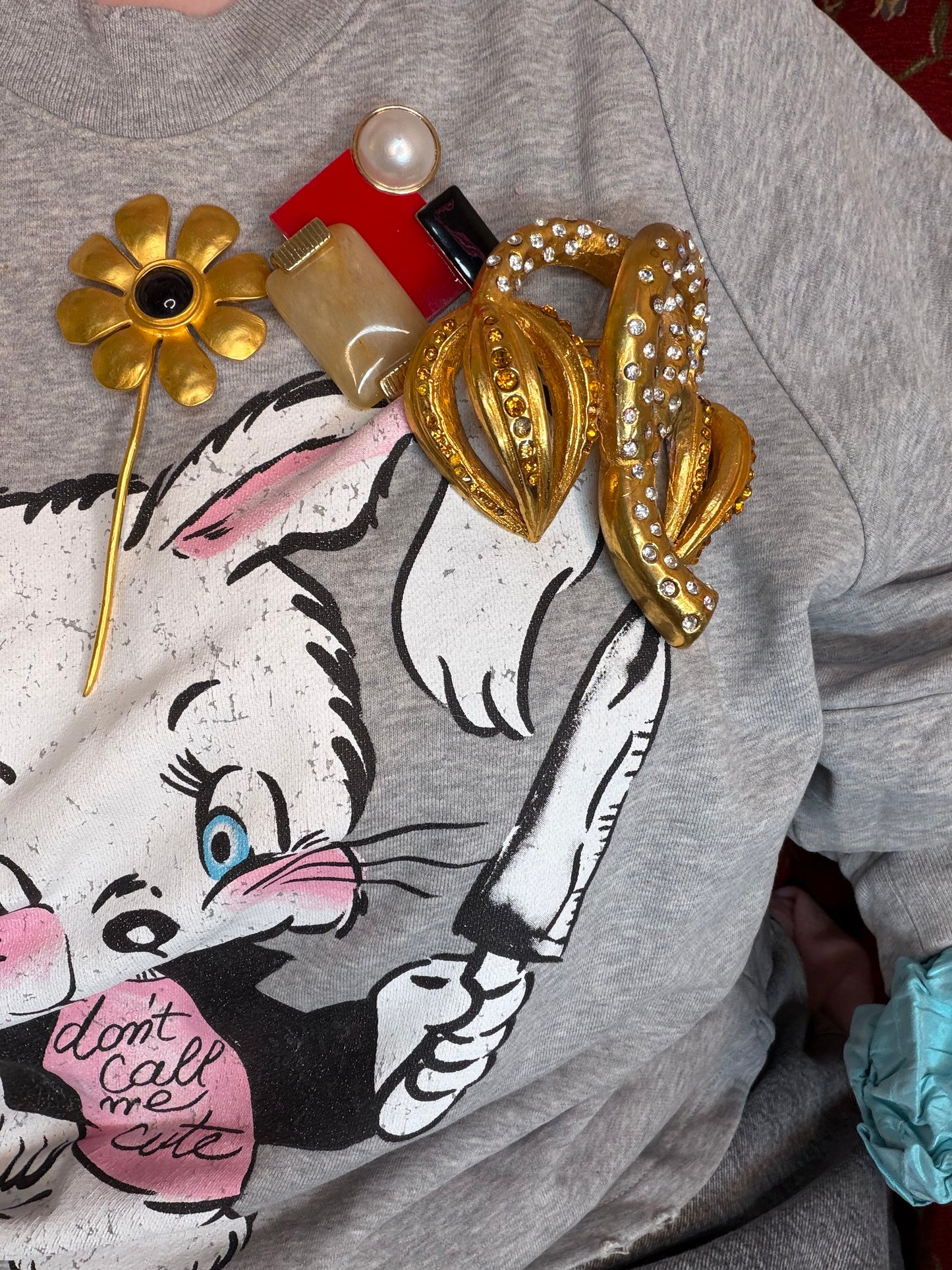 Vintage Karl Lagerfeld 1991 Extra Large Flower Brooch