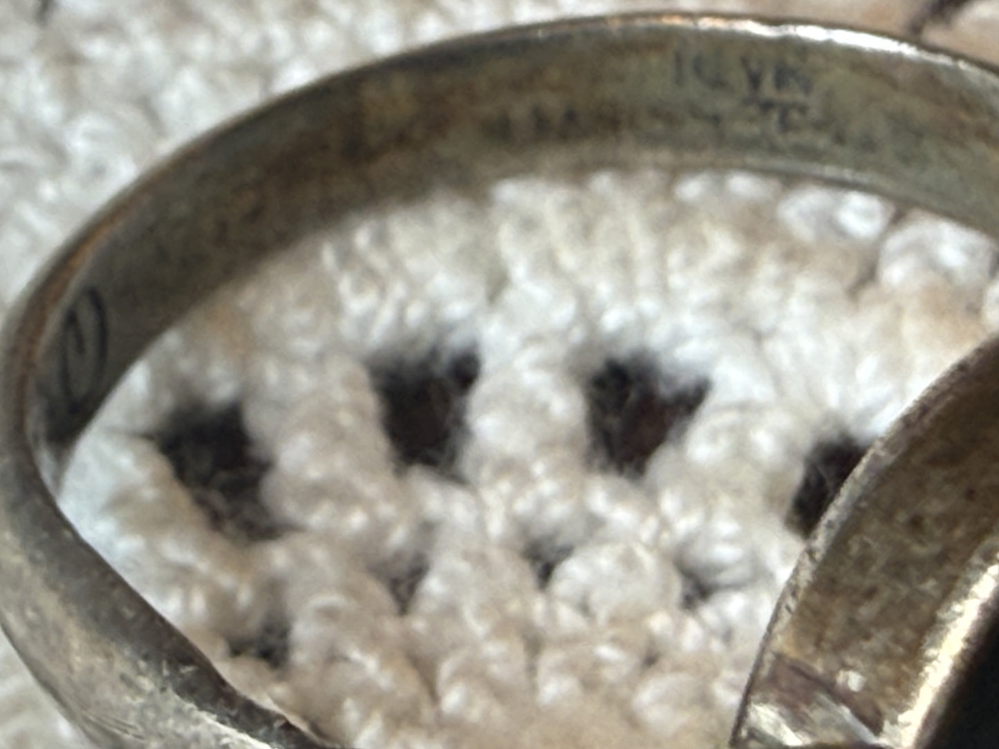 Vintage Reversible Siam Niello Silver Dancer Ring