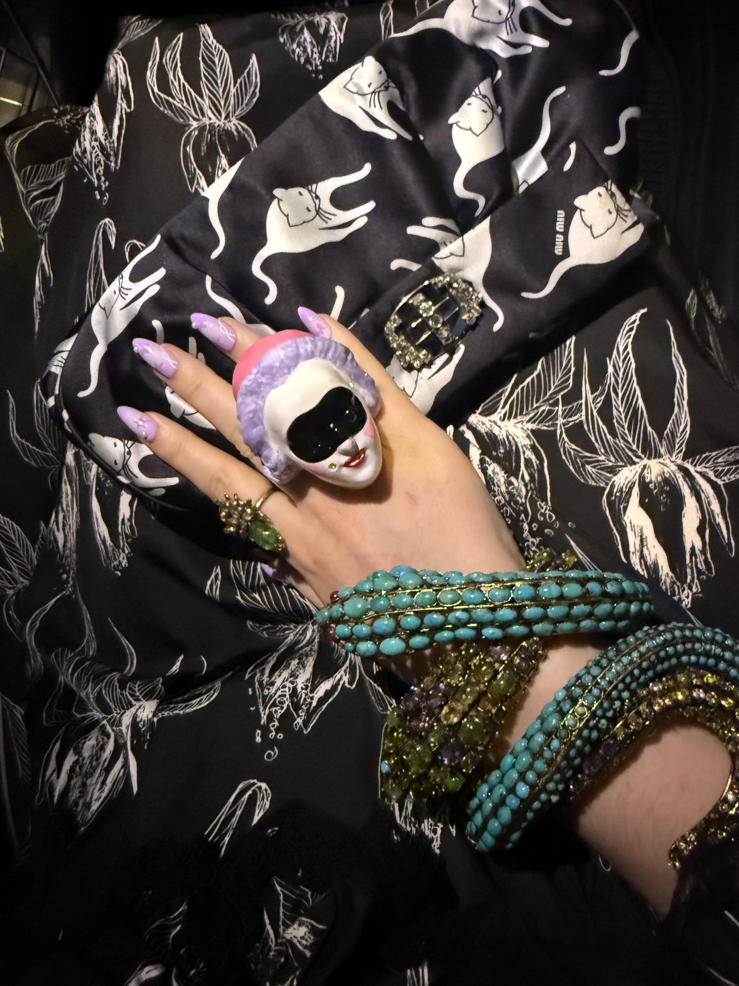 Masked Lady Madame Blanche Ring