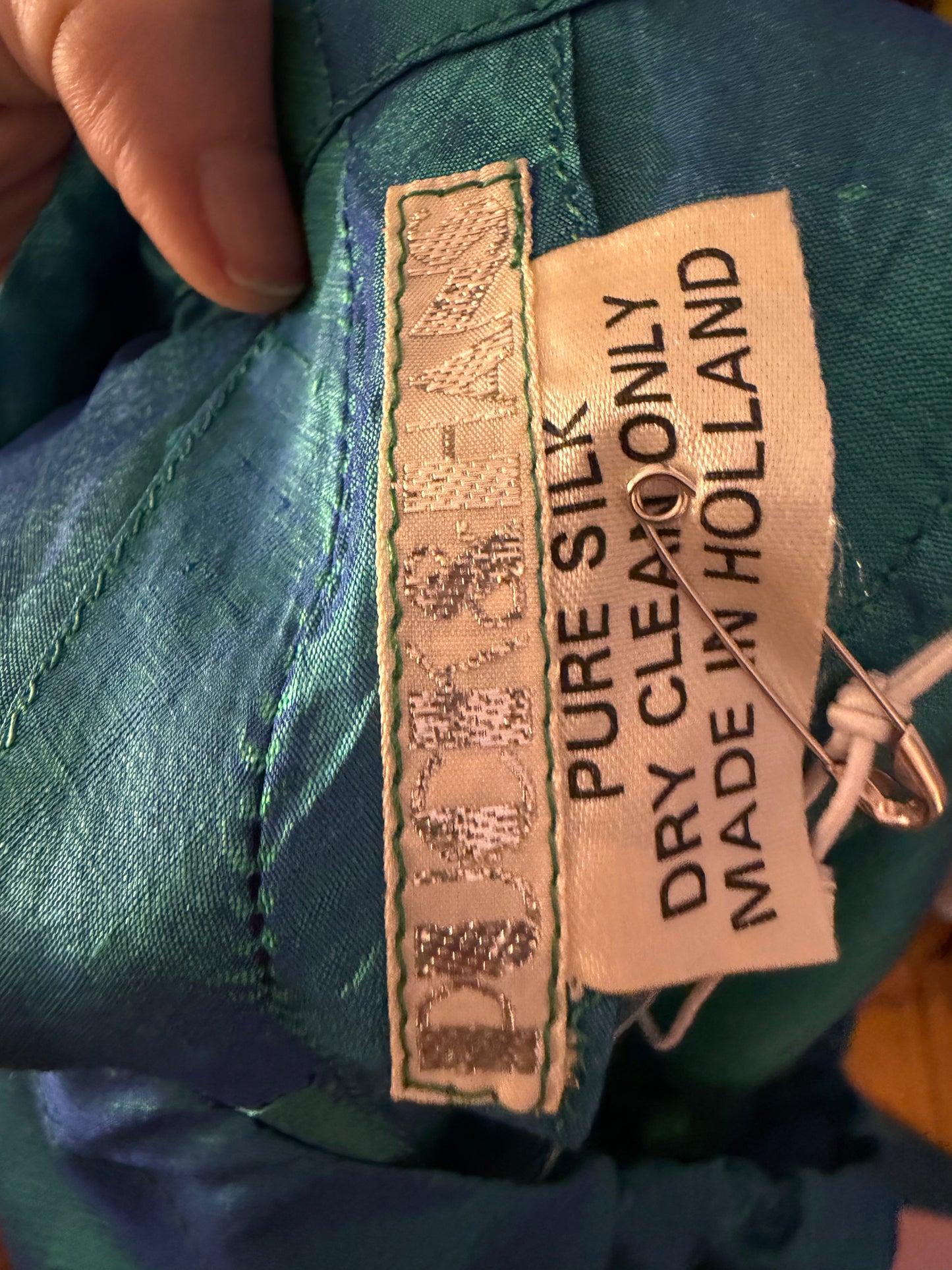 Iris Apfel's Vintage Silk Puck & Hans Funky Metallic Pants