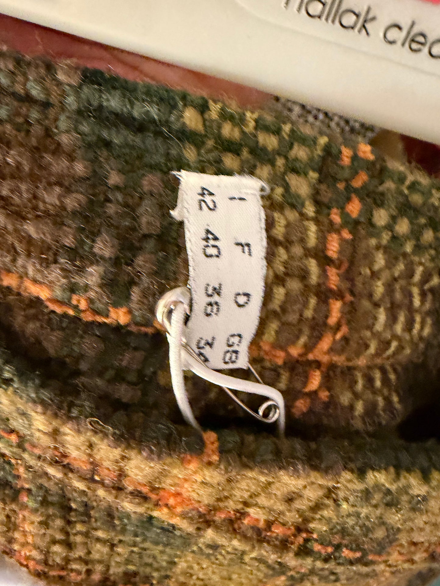 Iris Apfel's Vintage Olive Green Tartan Pants