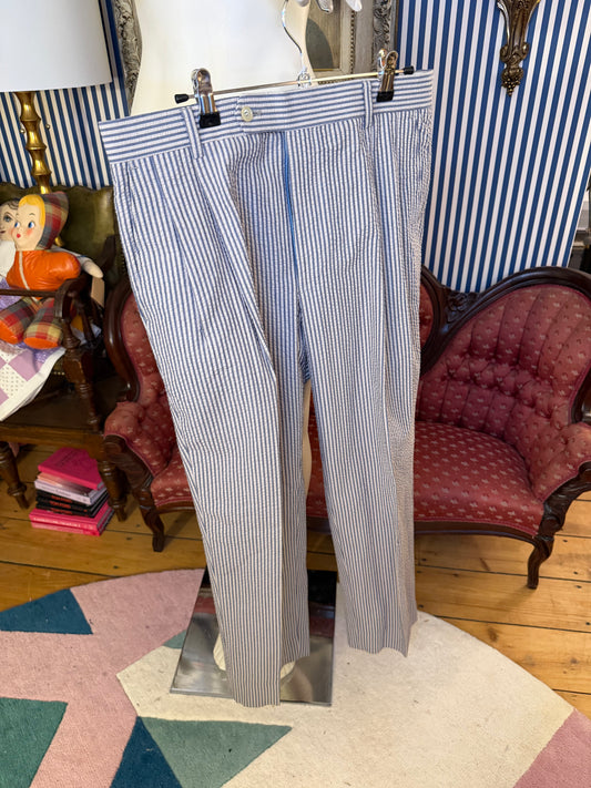 Iris Apfel's Vintage Tom Tailor Seersucker Pants