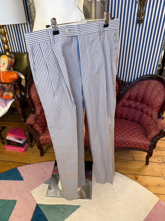 Iris Apfel's Vintage Tom Tailor Seersucker Pants