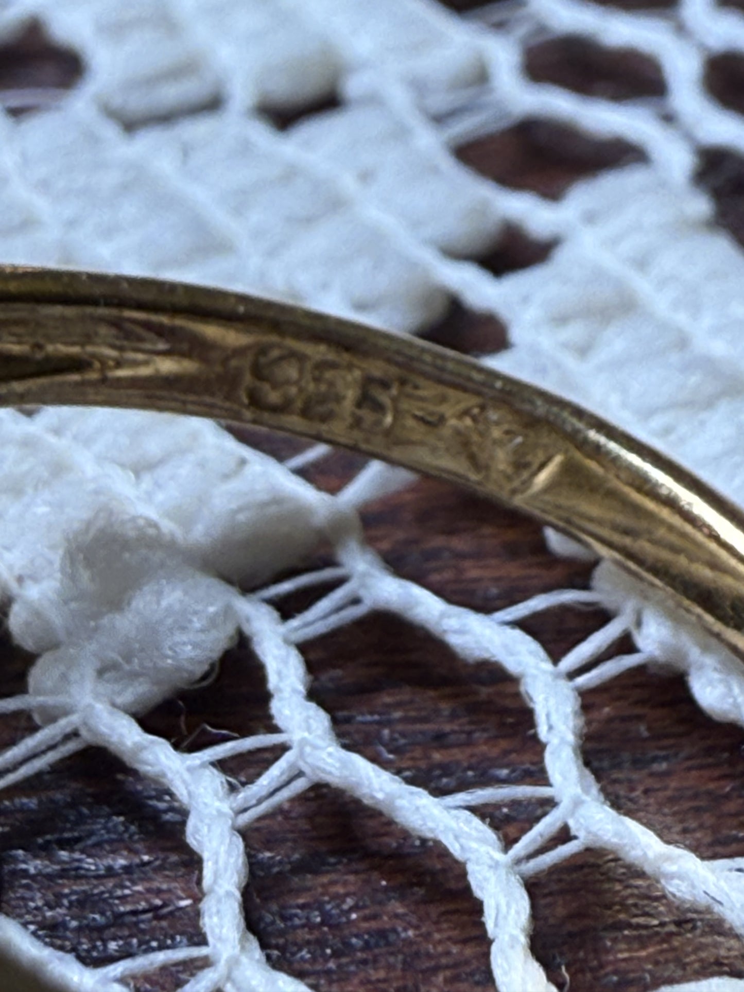 Vintage Gold Gemstone Stacker Ring