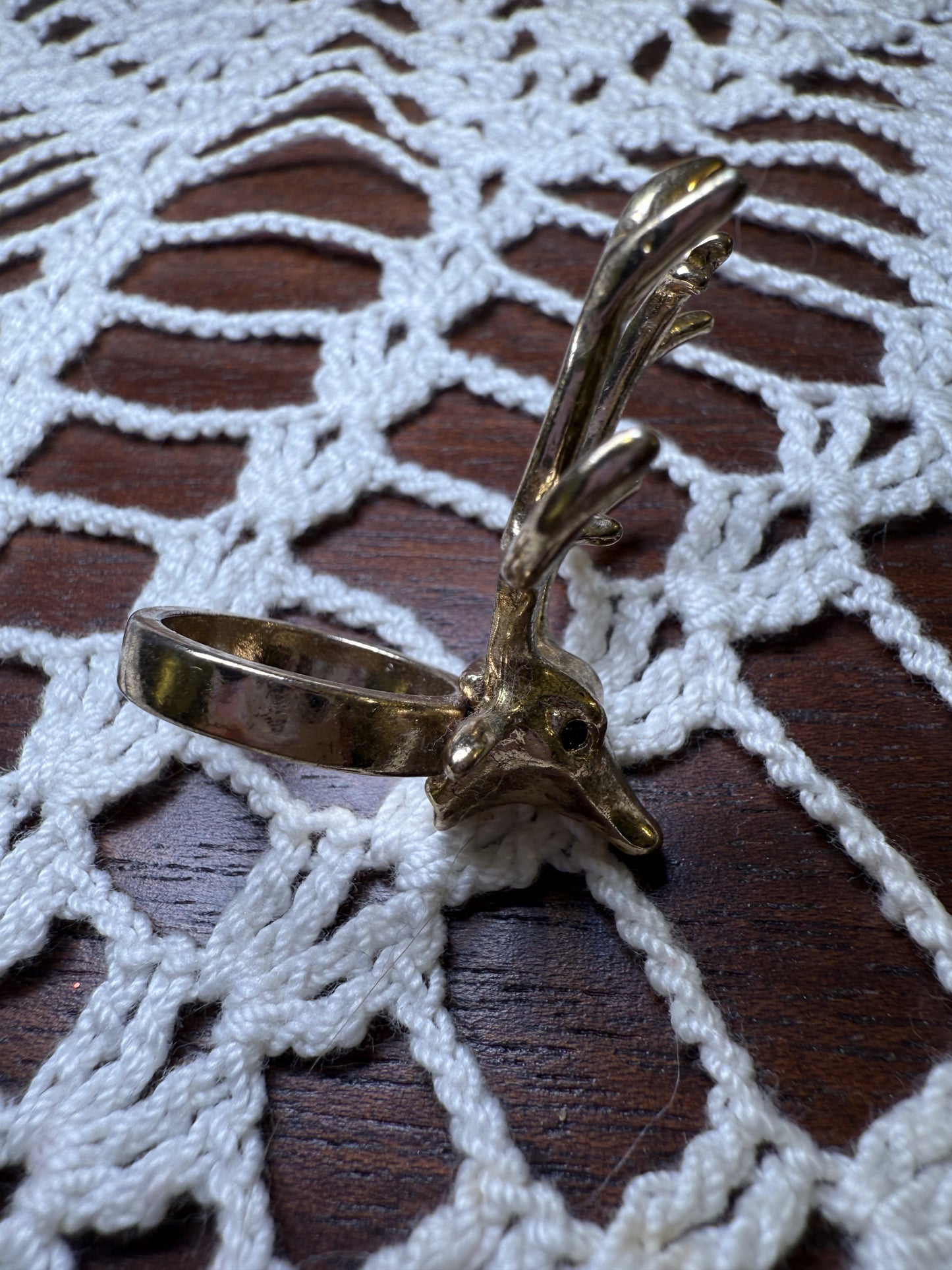 Vintage Giant Deer Ring