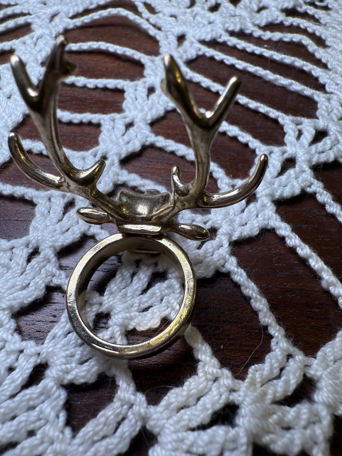Vintage Giant Deer Ring