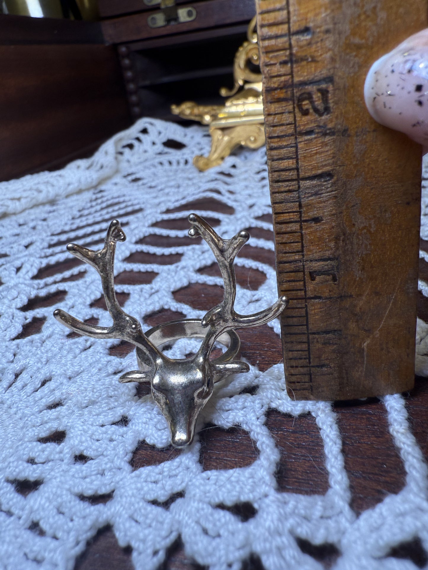 Vintage Giant Deer Ring
