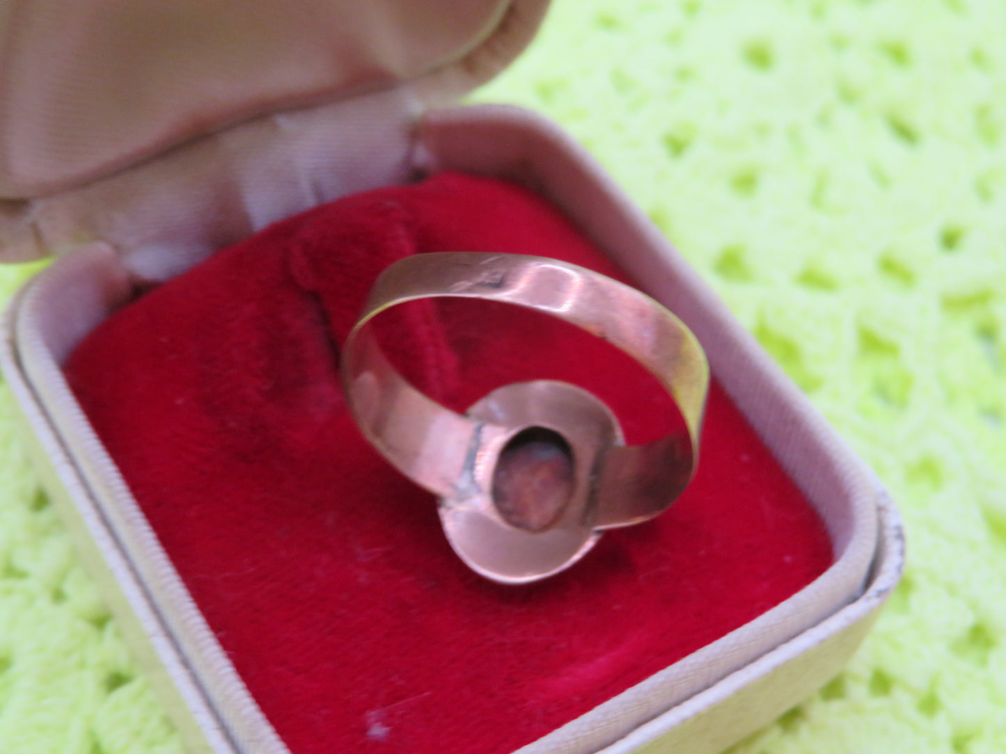 Antique 10K Gold Enamel Italian Bourbon Era Sentimental Ring