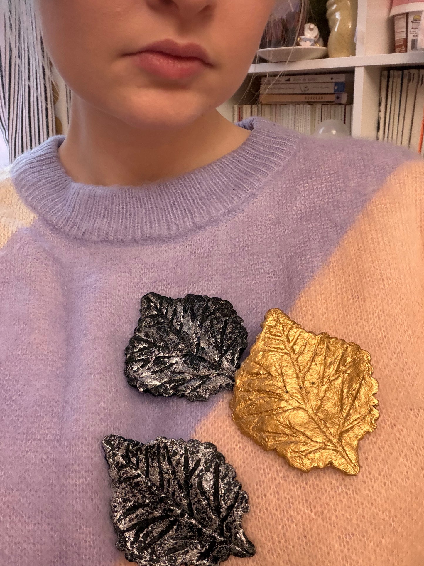 Iris Apfel's Vintage Leaf Brooch Set