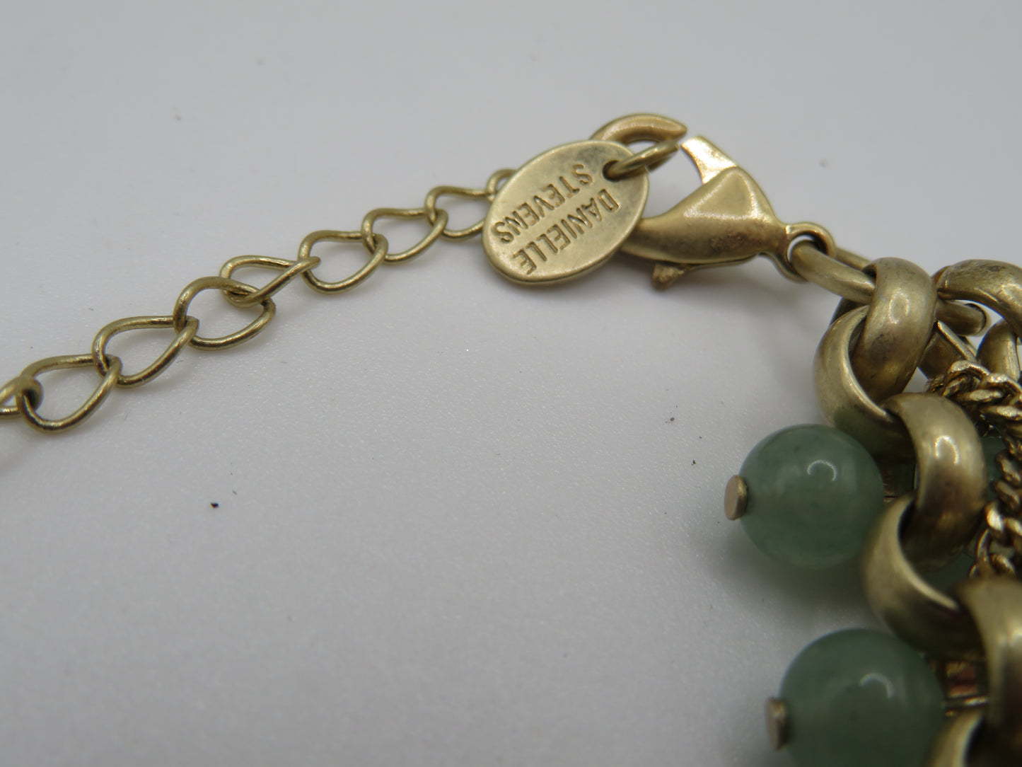 Vintage Jumbo Jade & Crystal Collar