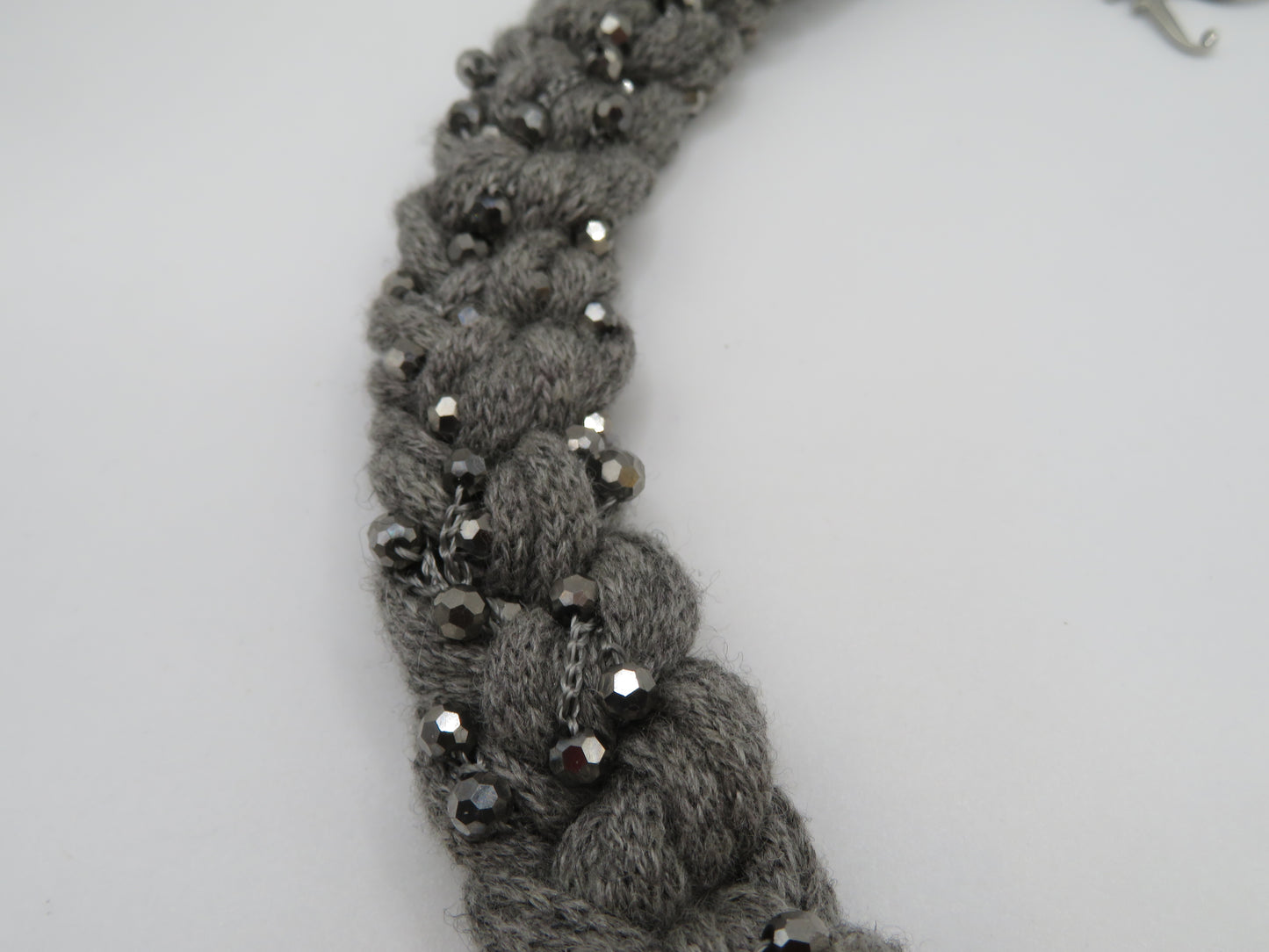 Vintage Braided Geometric Cubist Choker Necklace