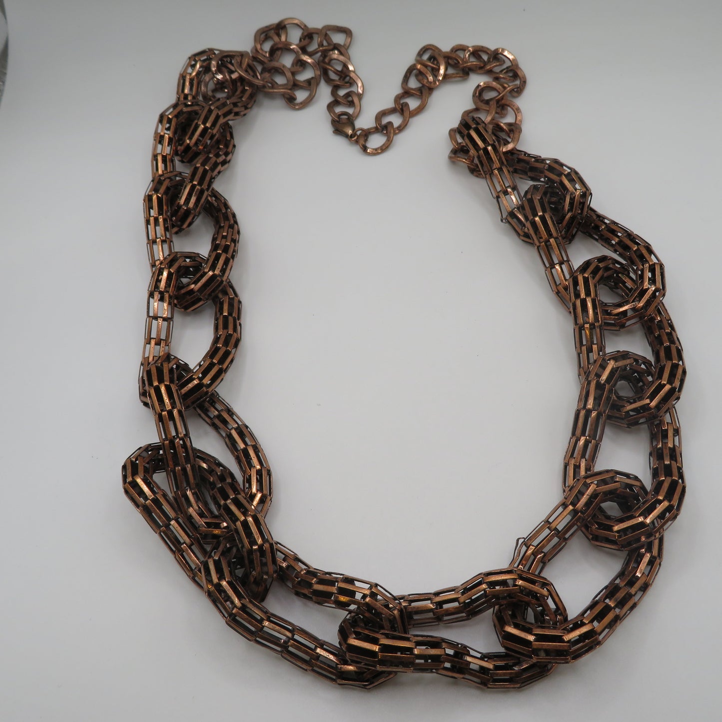 Vintage Huge Copper Supersized Link Necklace