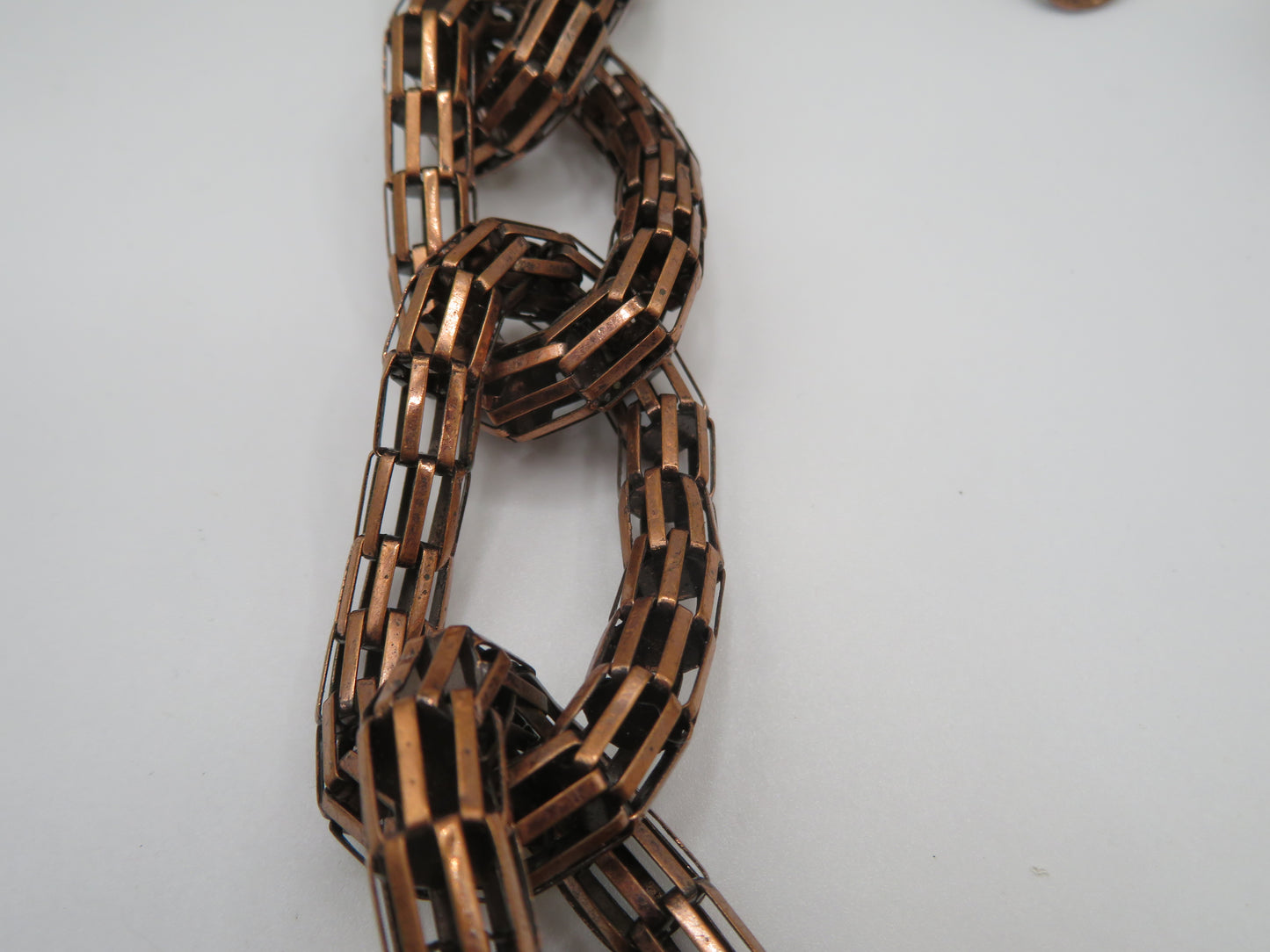 Vintage Huge Copper Supersized Link Necklace