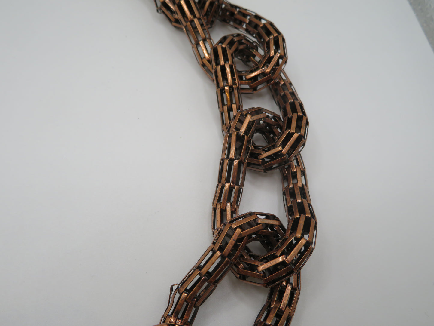 Vintage Huge Copper Supersized Link Necklace
