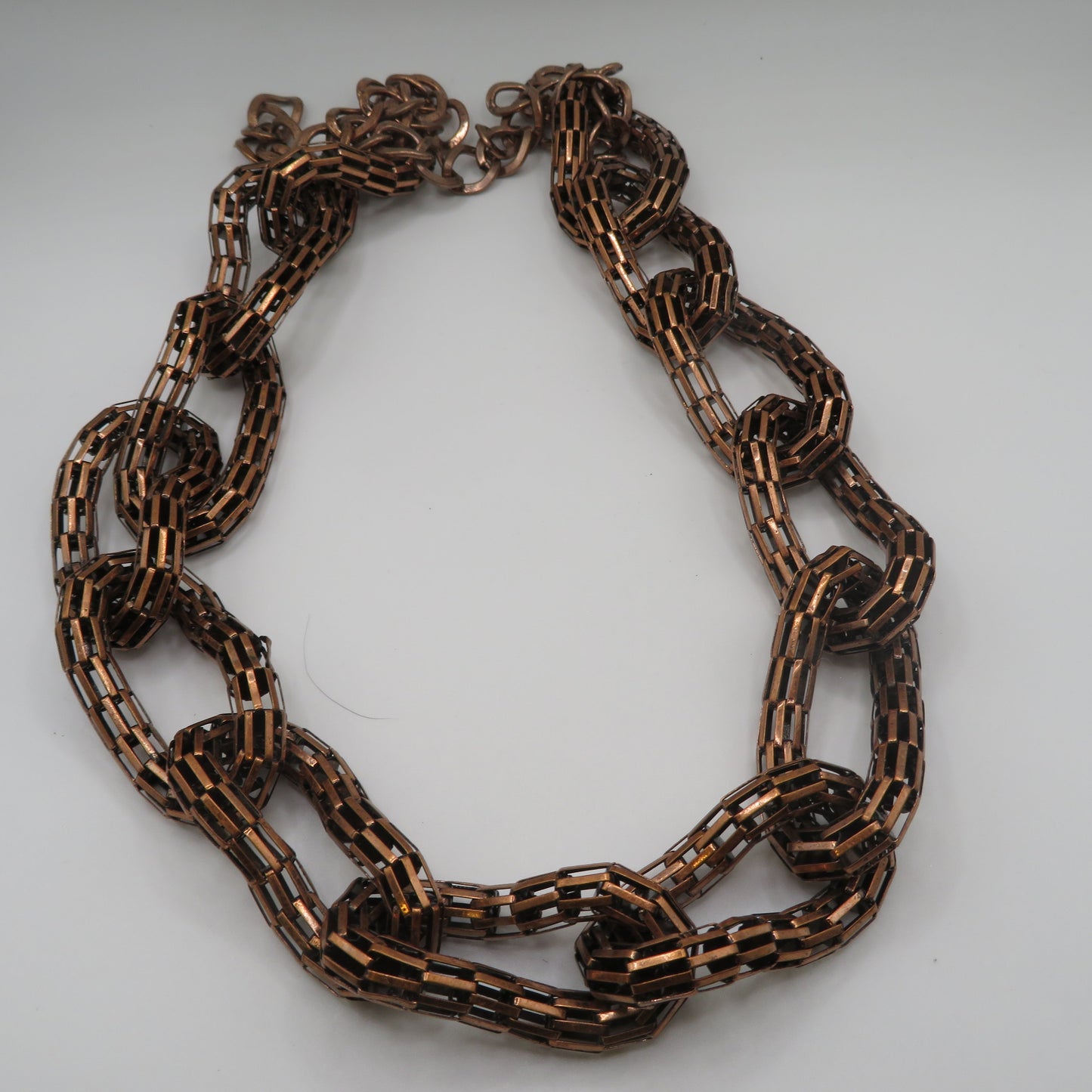 Vintage Huge Copper Supersized Link Necklace