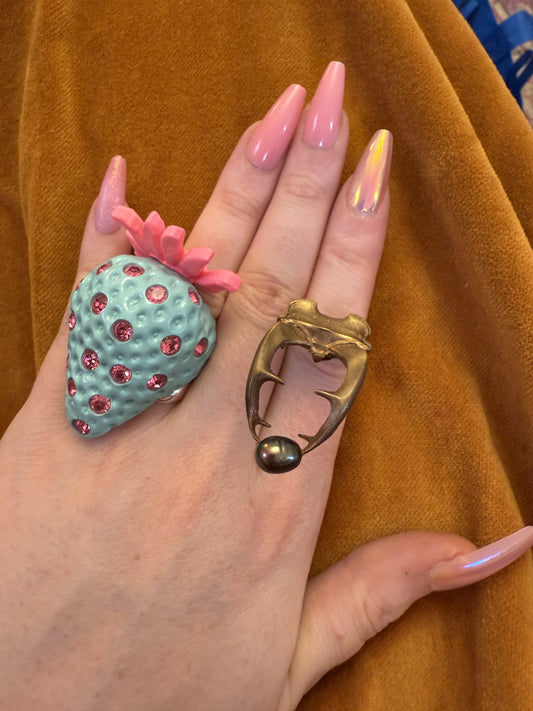 Vintage Stag Beetle Ring