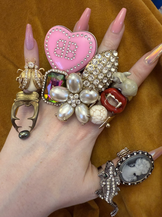 Vintage Stag Beetle Ring