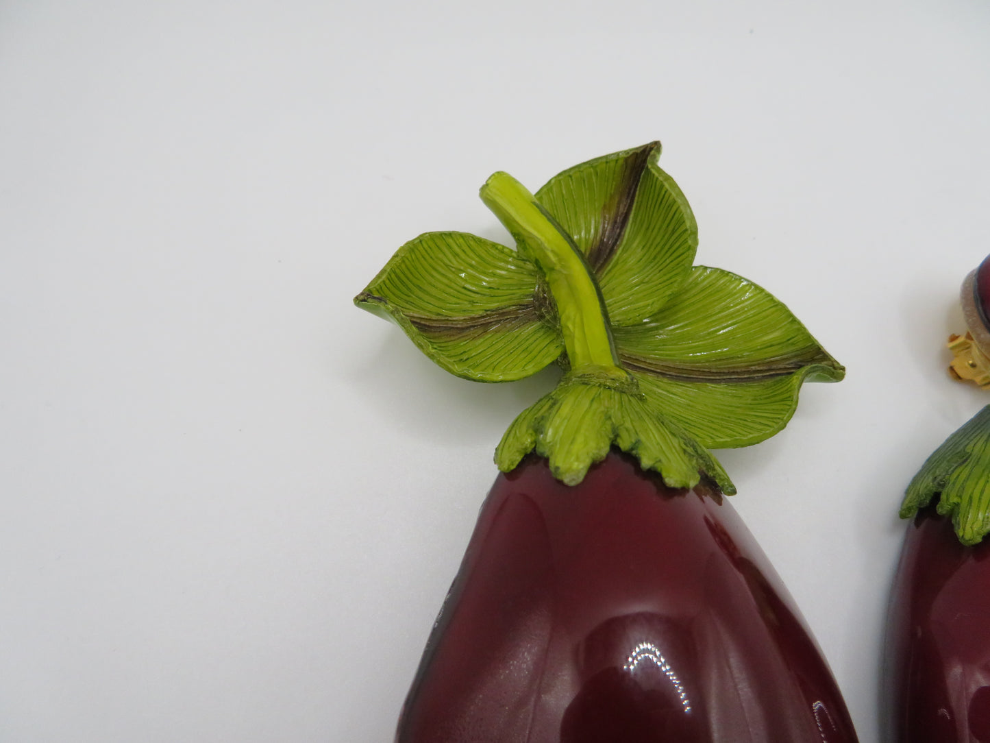 Vintage Rare Ciléa Paris Oversized Eggplant Brooch