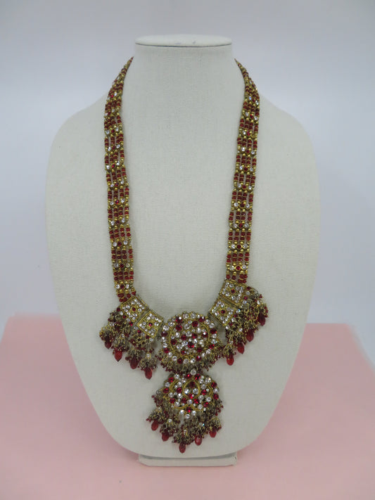 Iris Apfel's Vintage Hand-Beaded Indian Wedding Style Necklace