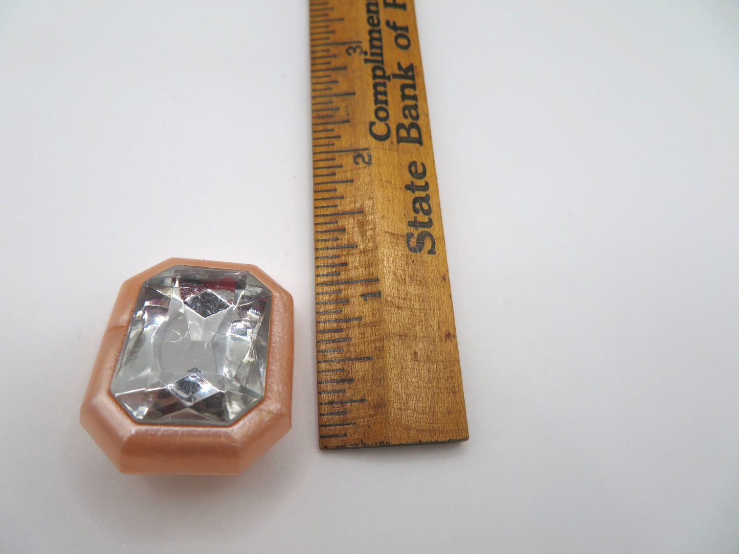 Vintage Chunky Crystal Princess Clip On Earrings