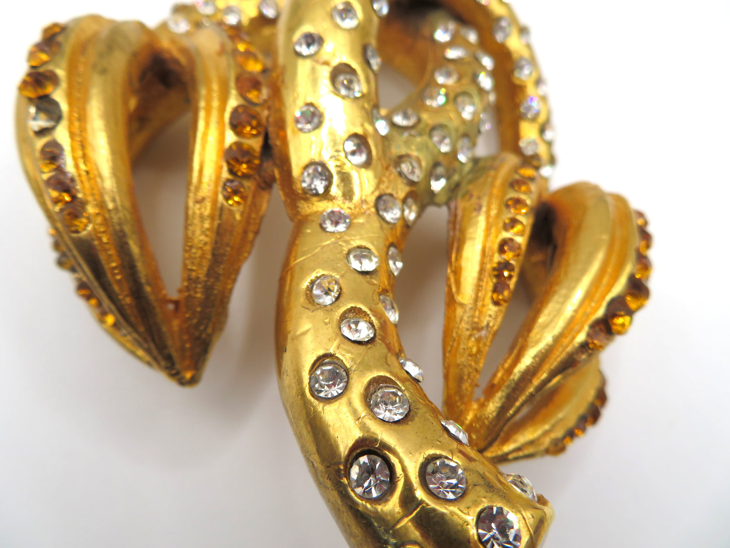 Vintage Christian Lacroix Monumental Huge Crystal Brooch
