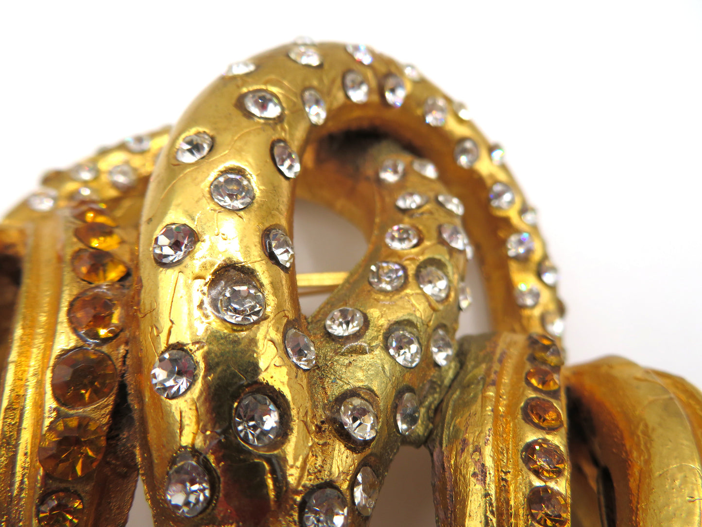 Vintage Christian Lacroix Monumental Huge Crystal Brooch