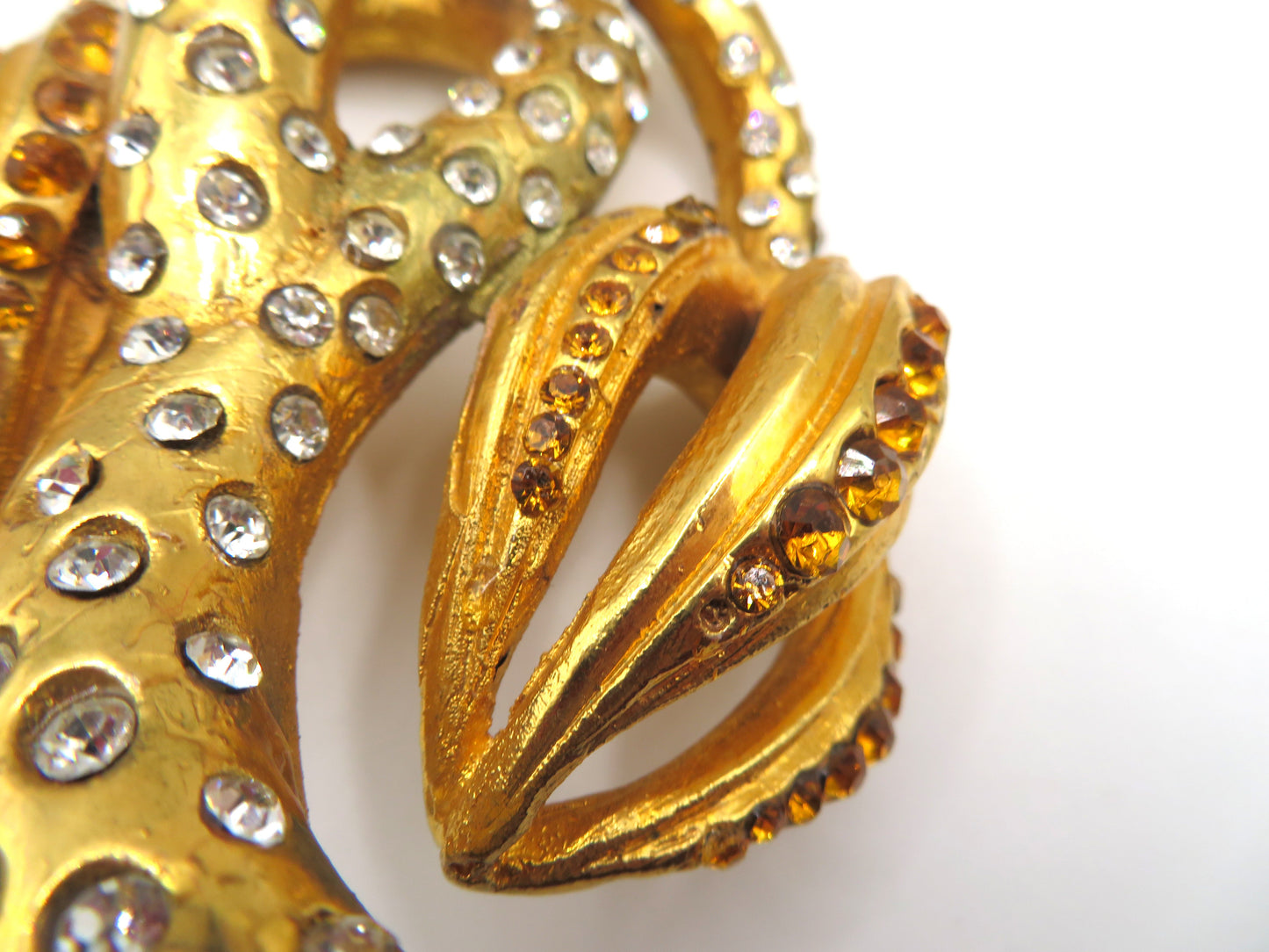 Vintage Christian Lacroix Monumental Huge Crystal Brooch