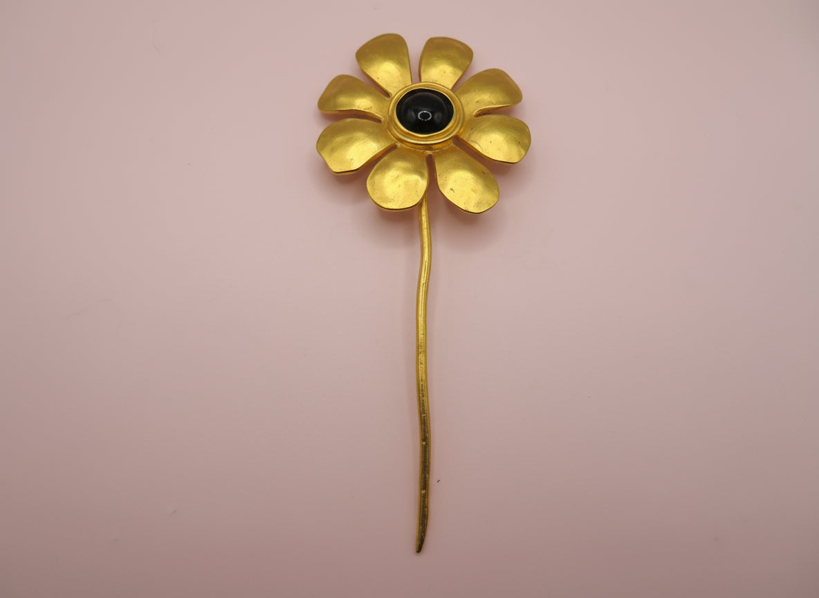 Vintage Karl Lagerfeld 1991 Extra Large Flower Brooch