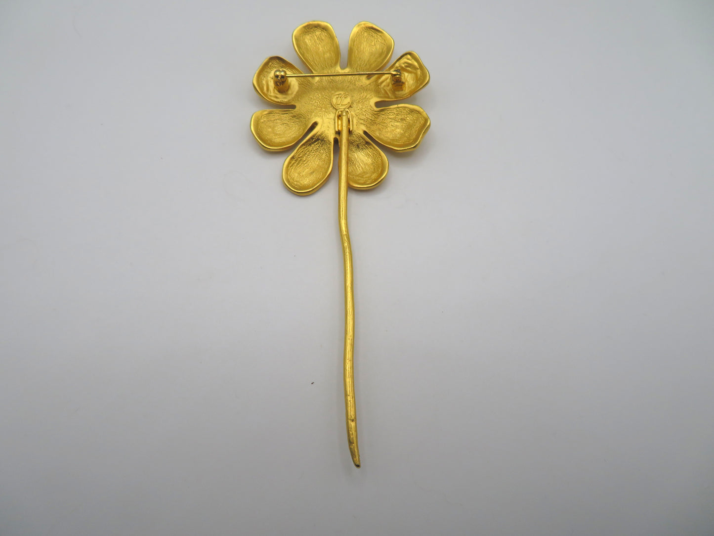 Vintage Karl Lagerfeld 1991 Extra Large Flower Brooch