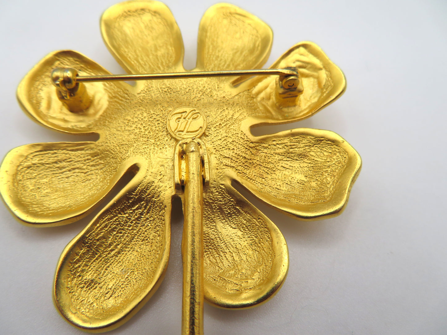 Vintage Karl Lagerfeld 1991 Extra Large Flower Brooch