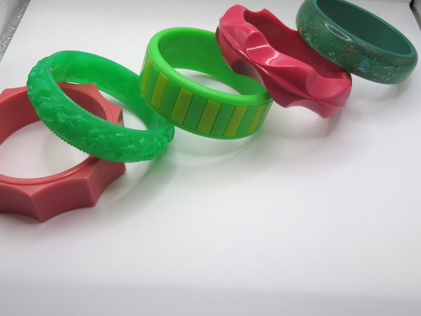 Vintage Western Germany Bangle Stack - 5 Unique Bangles