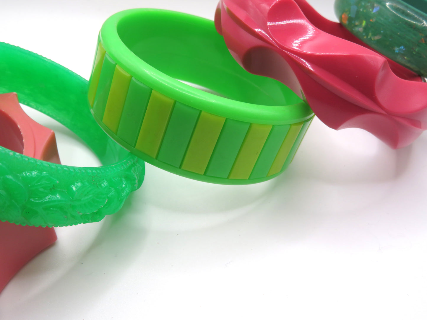 Vintage Western Germany Bangle Stack - 5 Unique Bangles