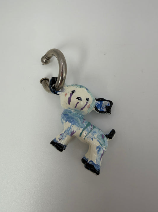 Acne Studios × Apollinaria Broche Enamel Animal Charm Earring