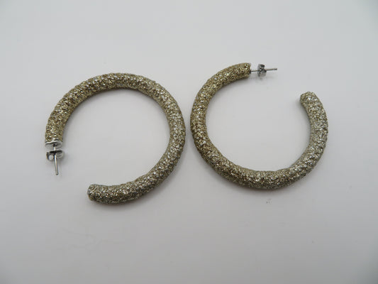 Iris Apfel's Vintage Glitter Hoop Earrings
