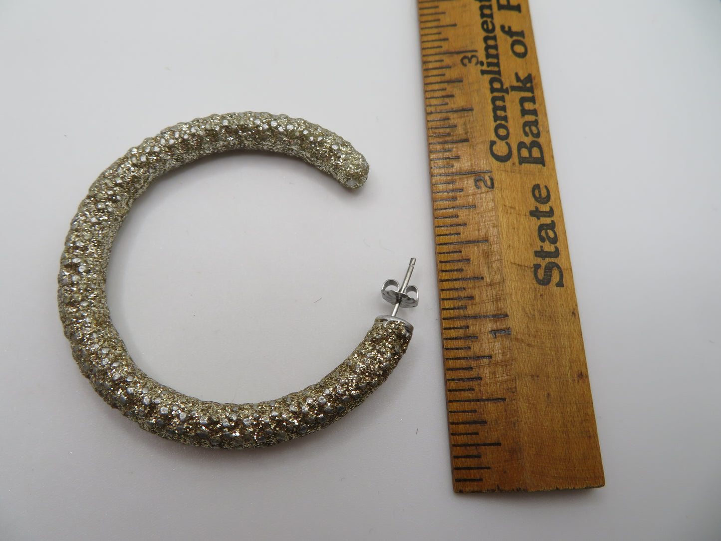 Iris Apfel's Vintage Glitter Hoop Earrings