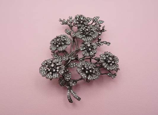 Iris Apfel's Vintage Monumental Jarin Victorian Inspired Trembler Brooch