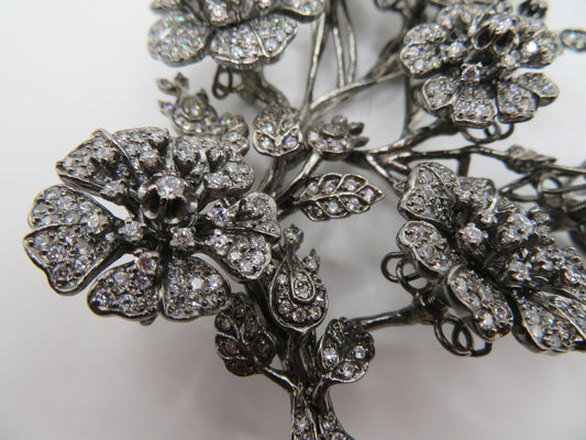 Iris Apfel's Vintage Monumental Jarin Victorian Inspired Trembler Brooch