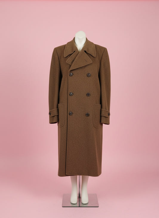 Iris Apfel's Vintage Brown Italian Wool Peacoat