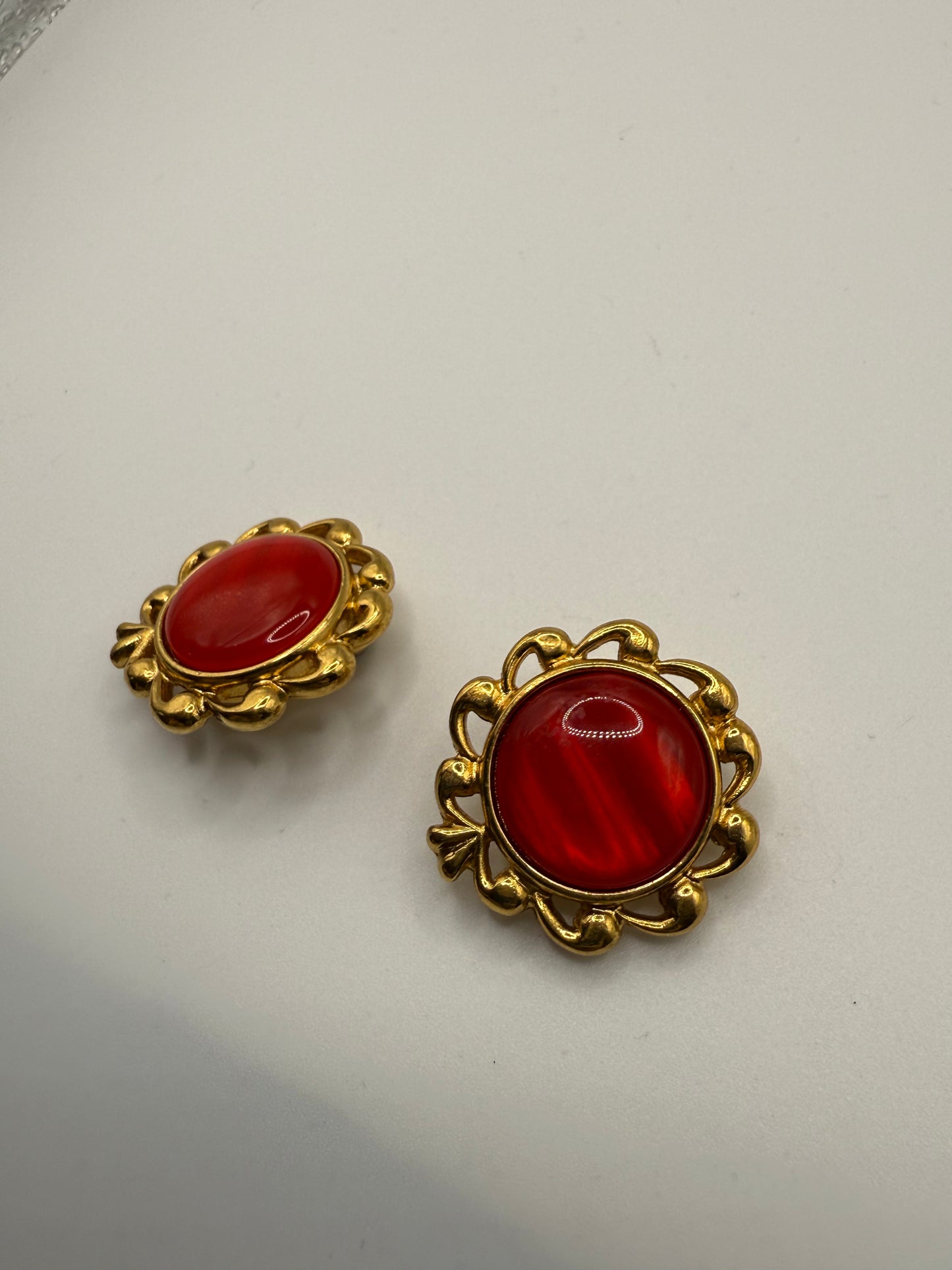 Vintage Yves Saint Laurent Chunky Button Earrings