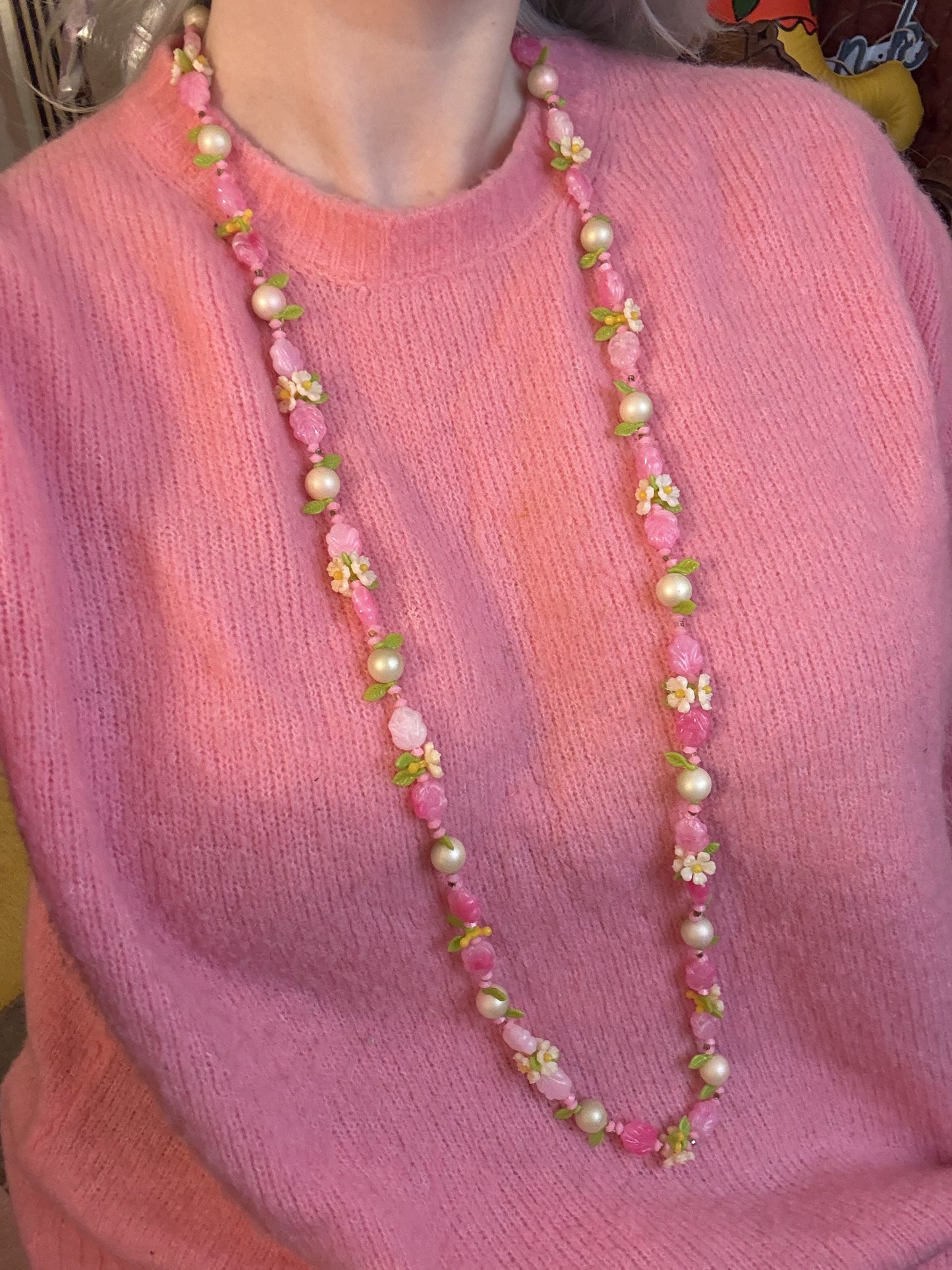 Vintage Flower Fairy Necklace