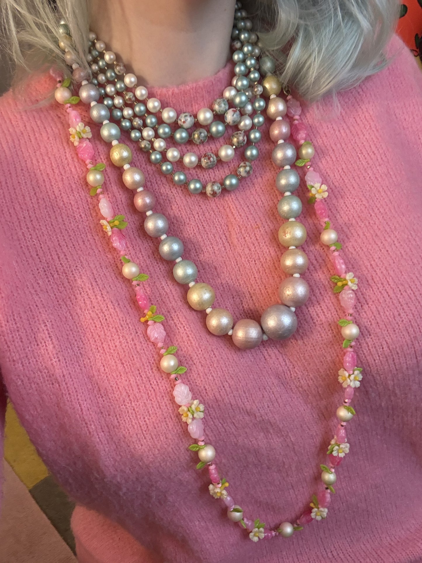 Vintage Flower Fairy Necklace
