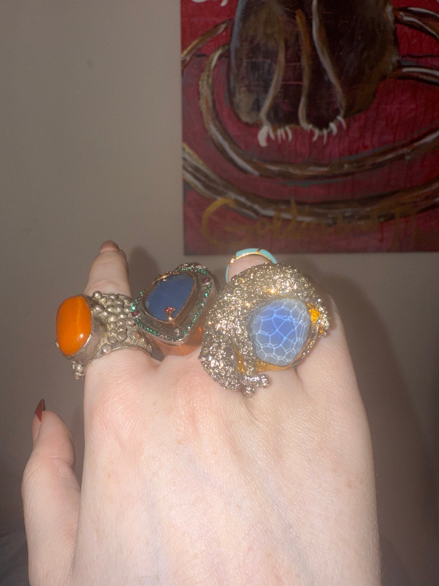 Iris Apfel's Alexis Bittar Crystal Panther Ring