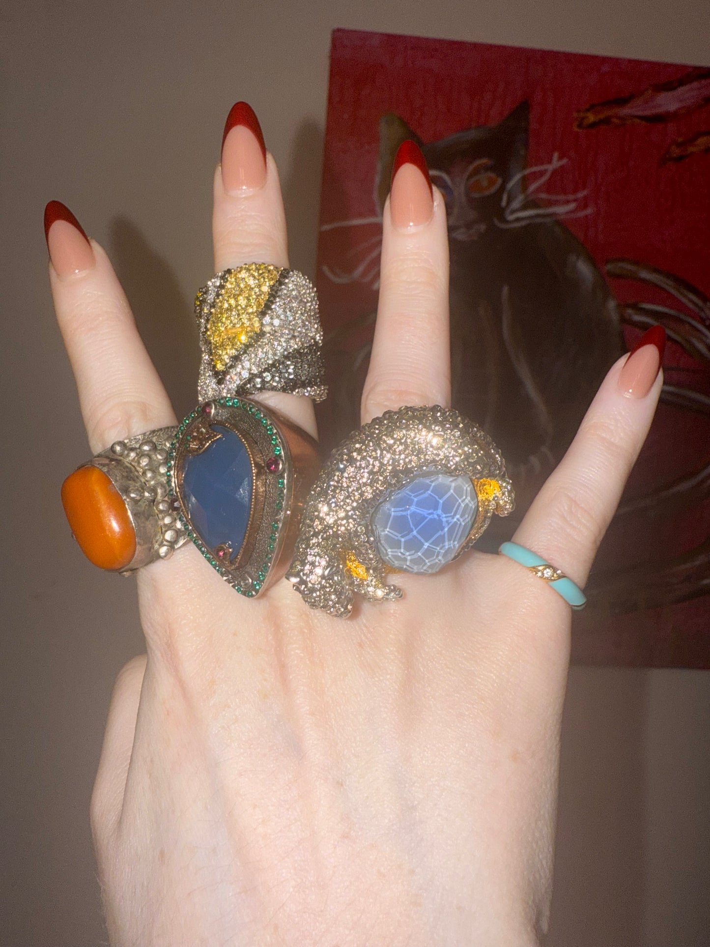 Iris Apfel's Alexis Bittar Crystal Panther Ring