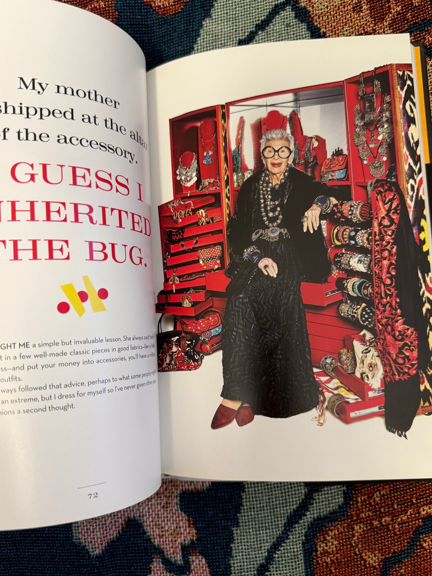 Iris Apfel's Personal Iris Apfel: Accidental Icon: Musings of a Geriatric Starlet Book