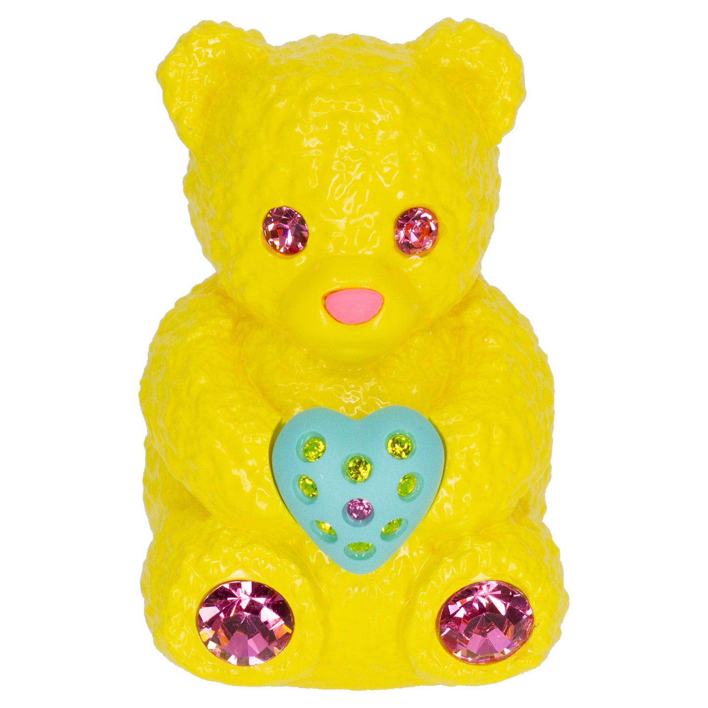 Butter Bear Heart Charm Mood Pendant