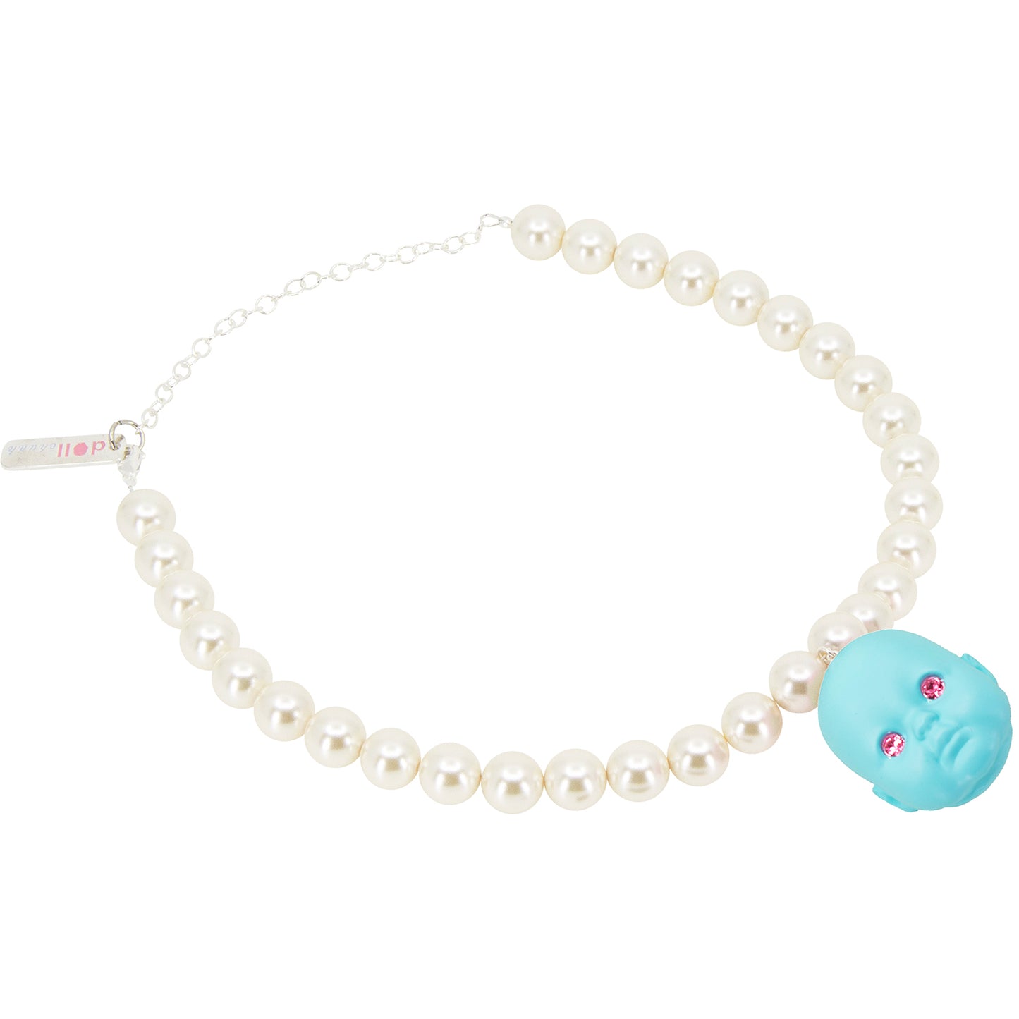 Blue Raspberry Baby Doll Pearl Necklace