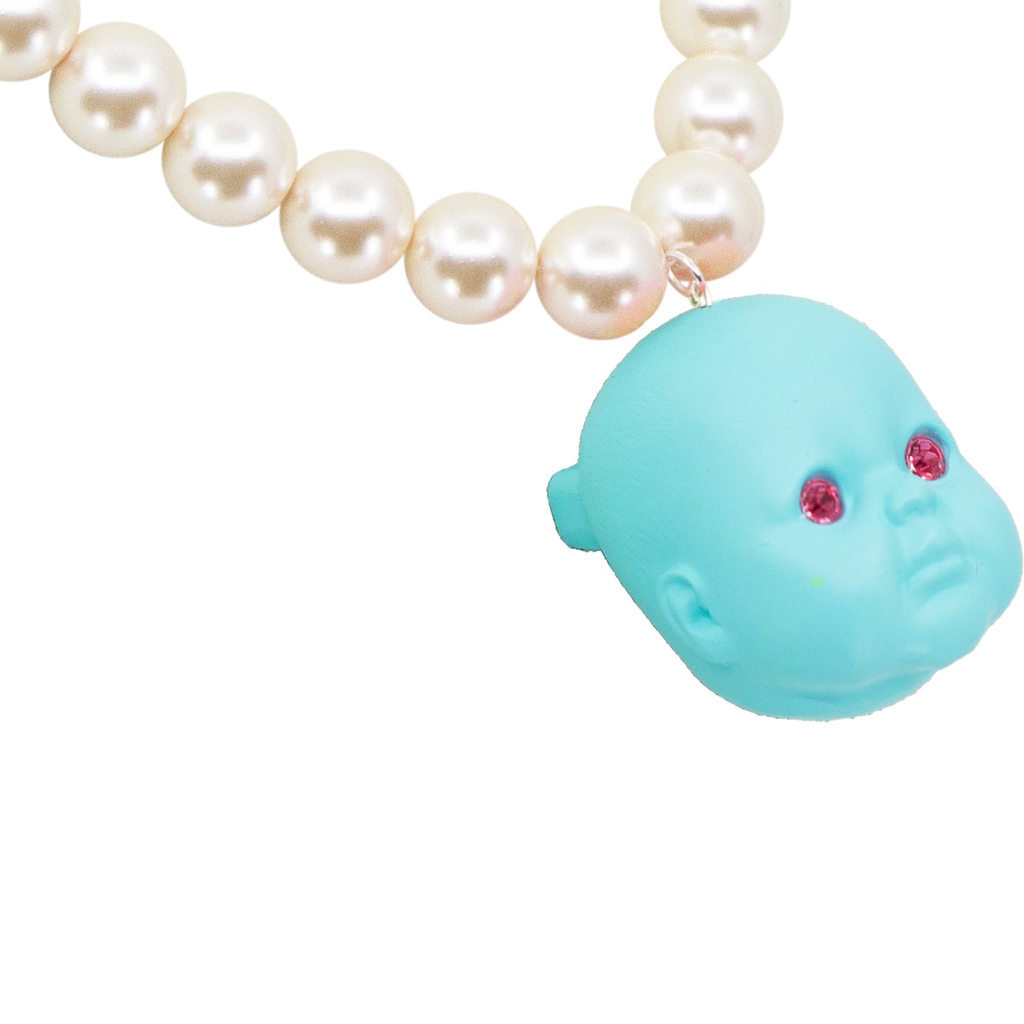 Blue Raspberry Baby Doll Pearl Necklace