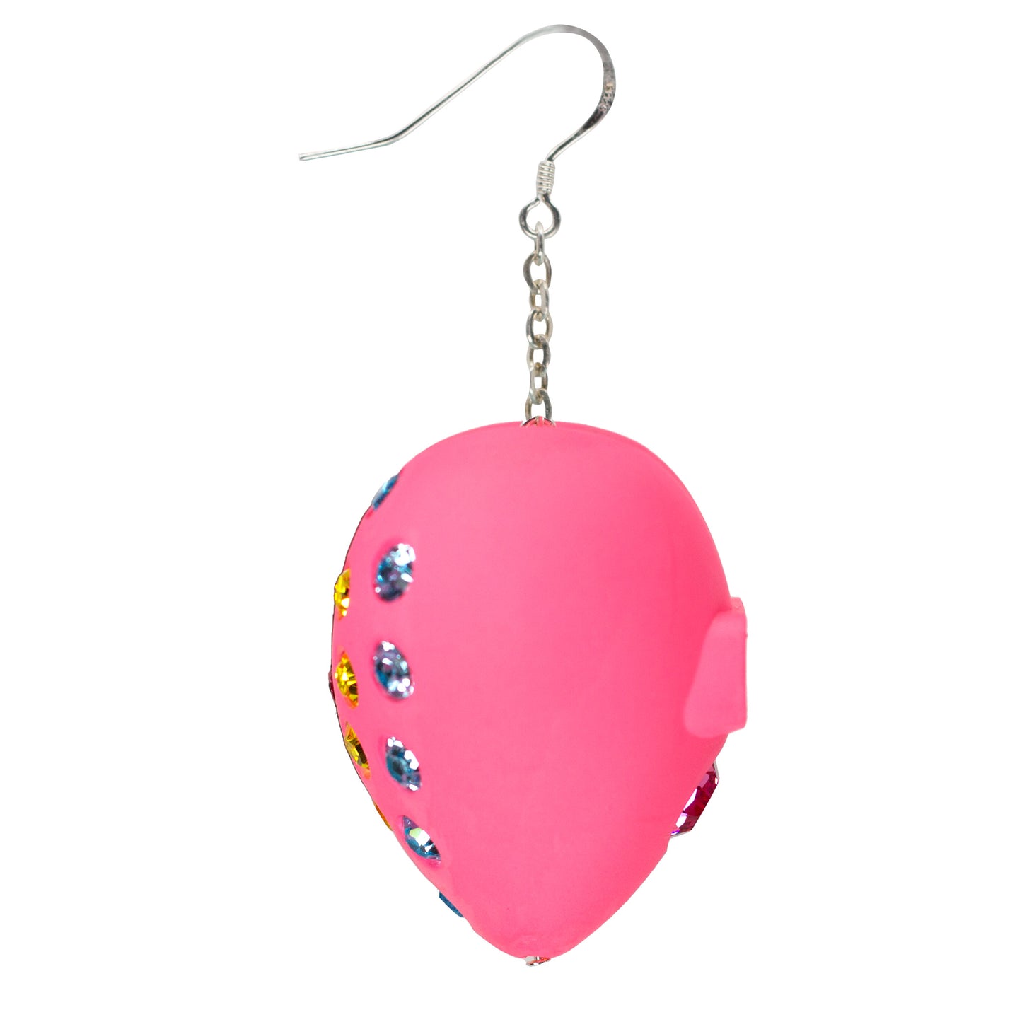 Bubble Gum Heart Puff Earrings